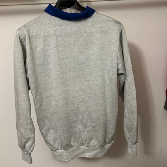 Vintage Ryan Keith Sweater Men's Gray and Blue Medium - Picture 2 of 3